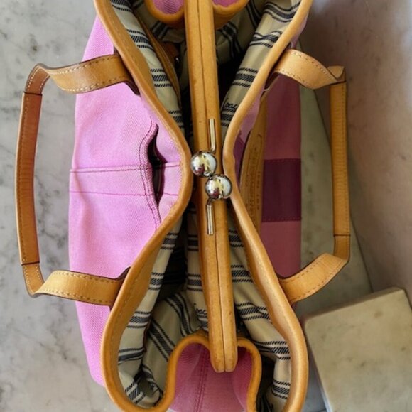 COACH Hampton 10th Anniversary Kisslock Tote Purse - Picture 8 of 17